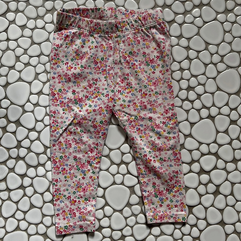 Gap Baby Floral Leggings Toddler Girls Sz 18-24 mos